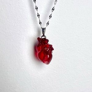 Red Heart Pendant Necklace
